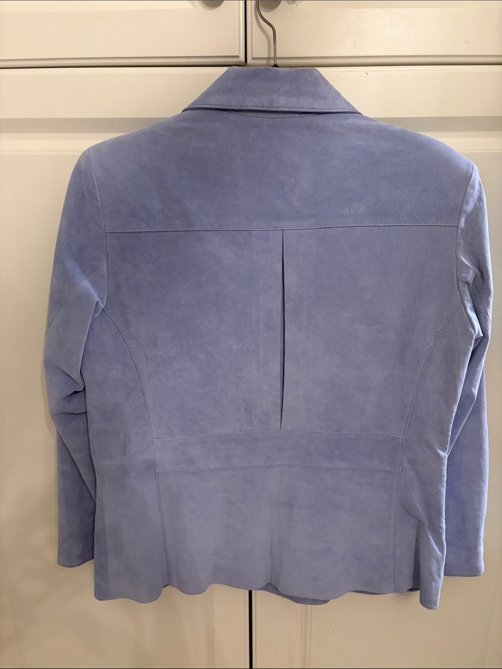 Liz Claiborne Vintage Light blue Suede Blazer - Picture 4 of 7